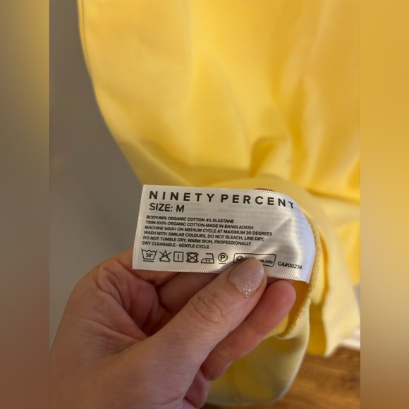 Ninety Percent Piper Butter Yellow Organic Cotton Interlock Dress NWT - Picture 13 of 13